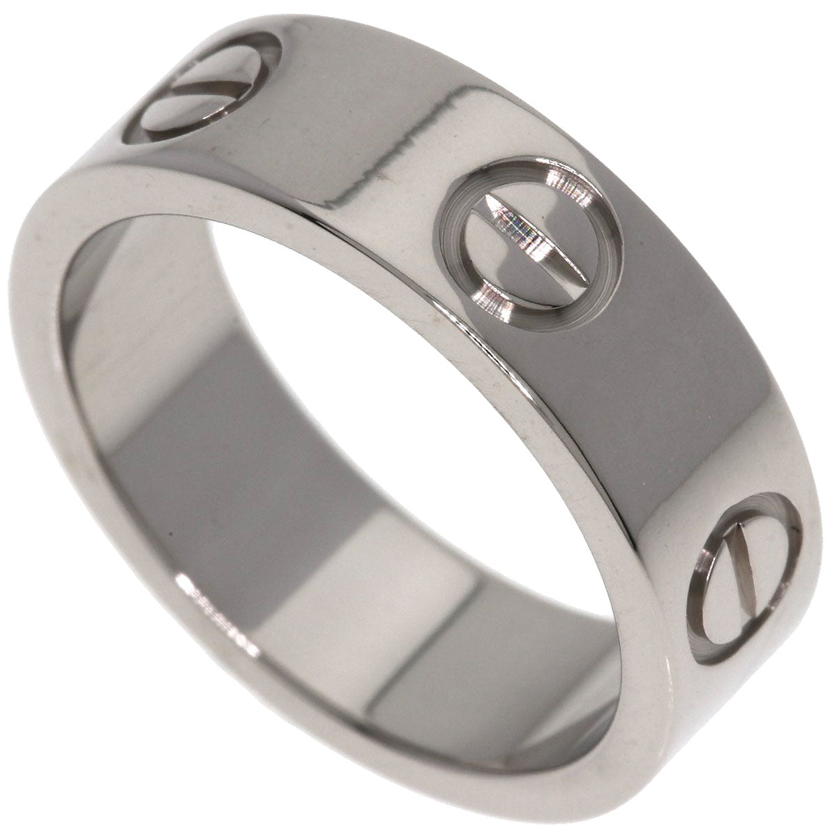 CARTIER love ring #48 Ring K18 White Gold Ladies [Used]