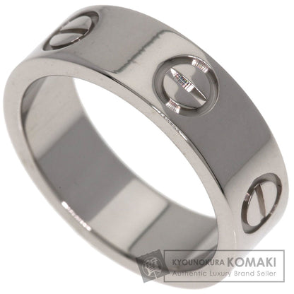 CARTIER love ring #48 Ring K18 White Gold Ladies [Used]