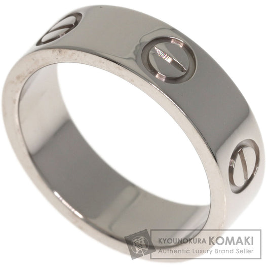 CARTIER love ring #51 Ring K18 White Gold Ladies [Used]