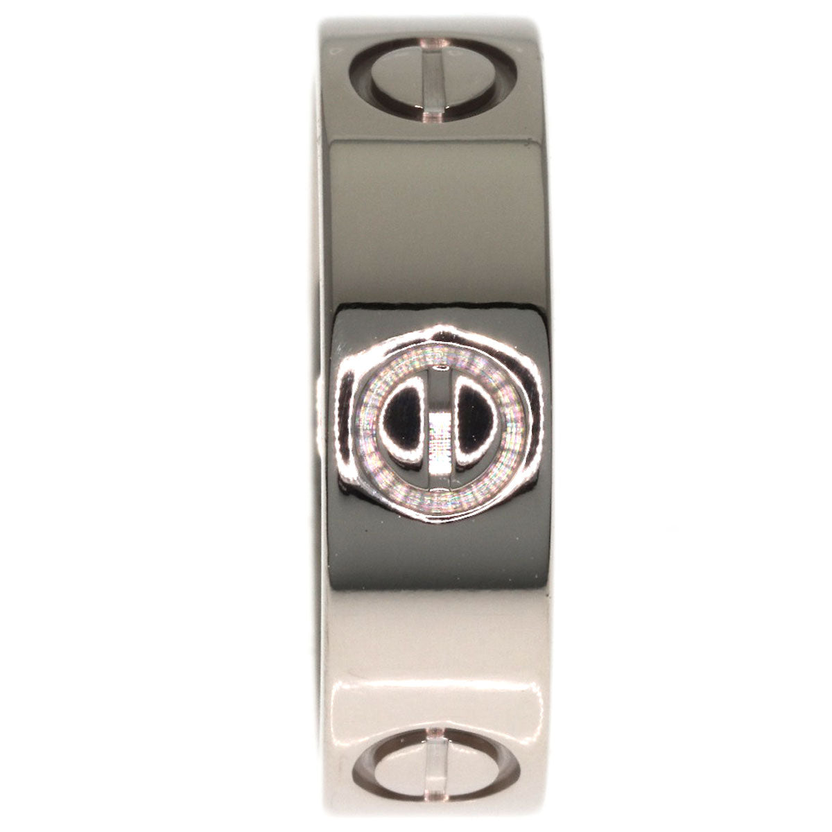 CARTIER love ring #51 Ring K18 White Gold Ladies [Used]