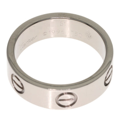 CARTIER love ring #51 Ring K18 White Gold Ladies [Used]