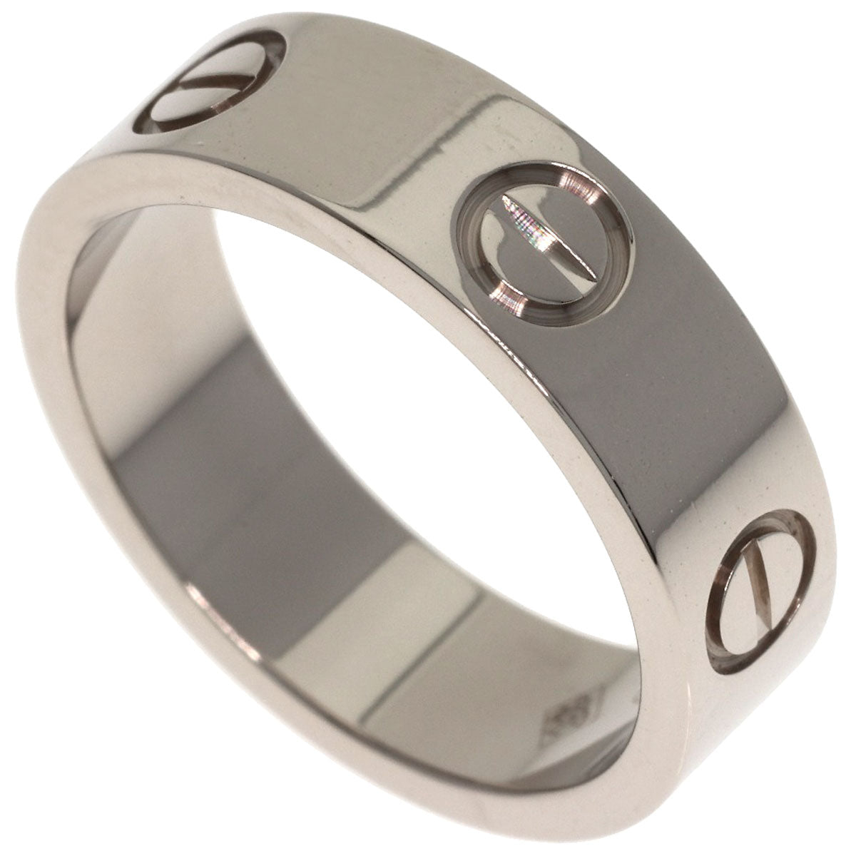 CARTIER love ring #52 Ring K18 White Gold Ladies [Used]