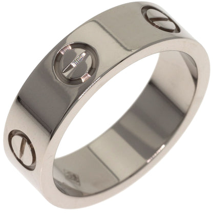 CARTIER love ring #52 Ring K18 White Gold Ladies [Used]