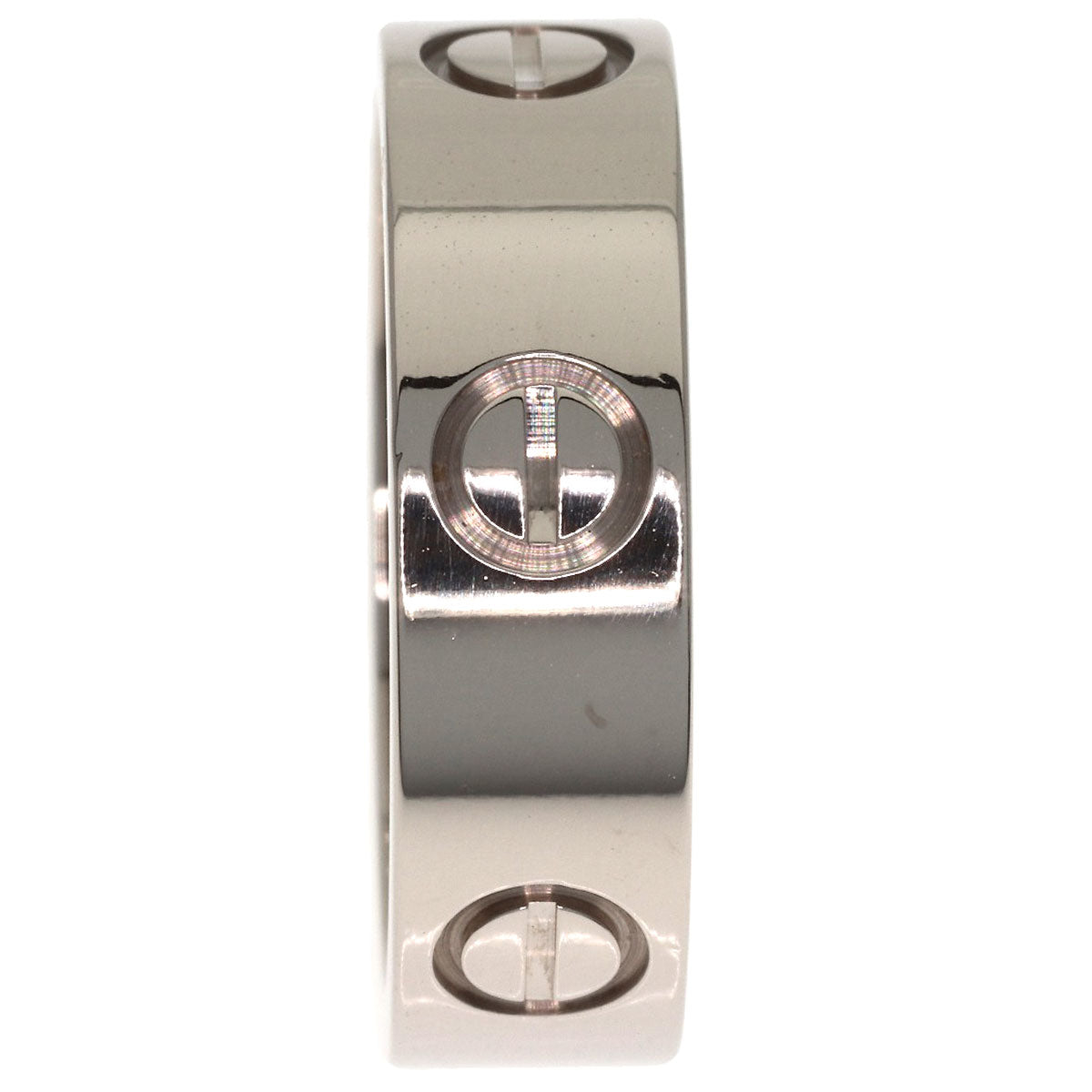CARTIER love ring #52 Ring K18 White Gold Ladies [Used]