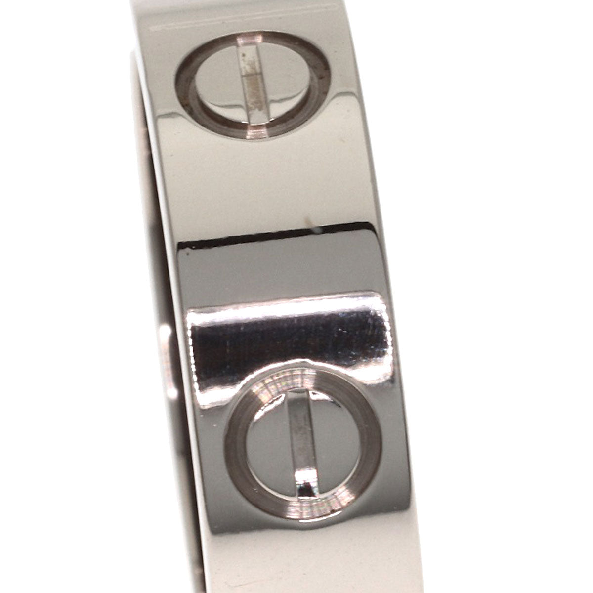CARTIER love ring #52 Ring K18 White Gold Ladies [Used]