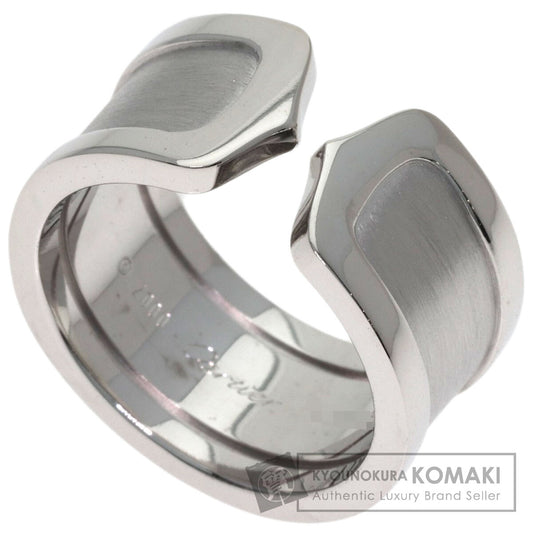 CARTIER C2 ring LM # 53 Ring K18 White Gold Ladies [Used]
