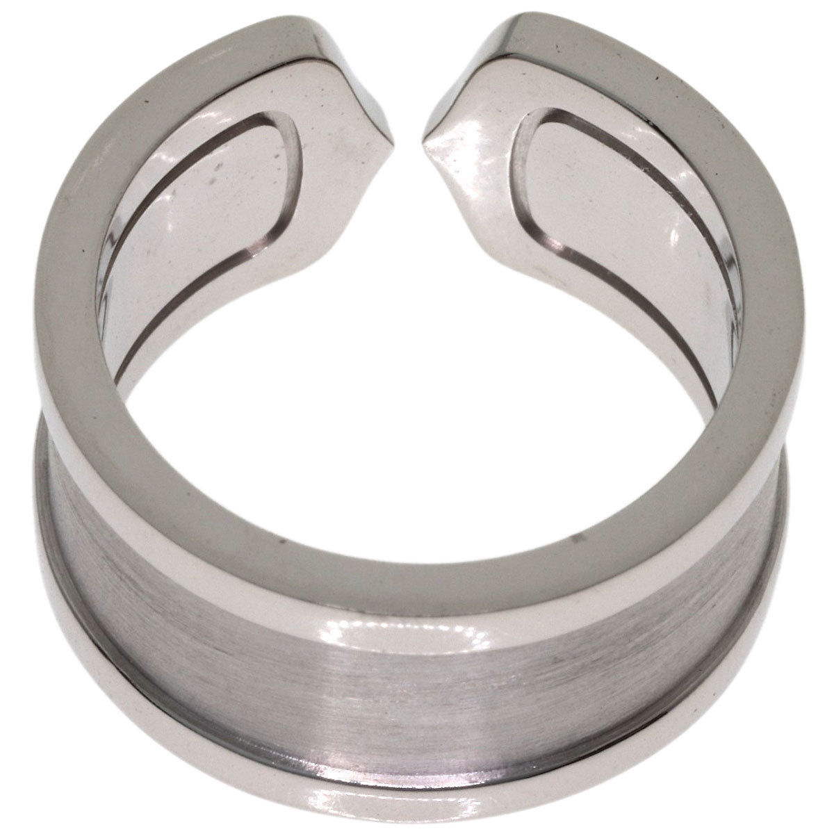 CARTIER C2 ring LM # 53 Ring K18 White Gold Ladies [Used]