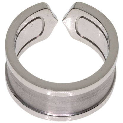 CARTIER C2 ring LM # 53 Ring K18 White Gold Ladies [Used]