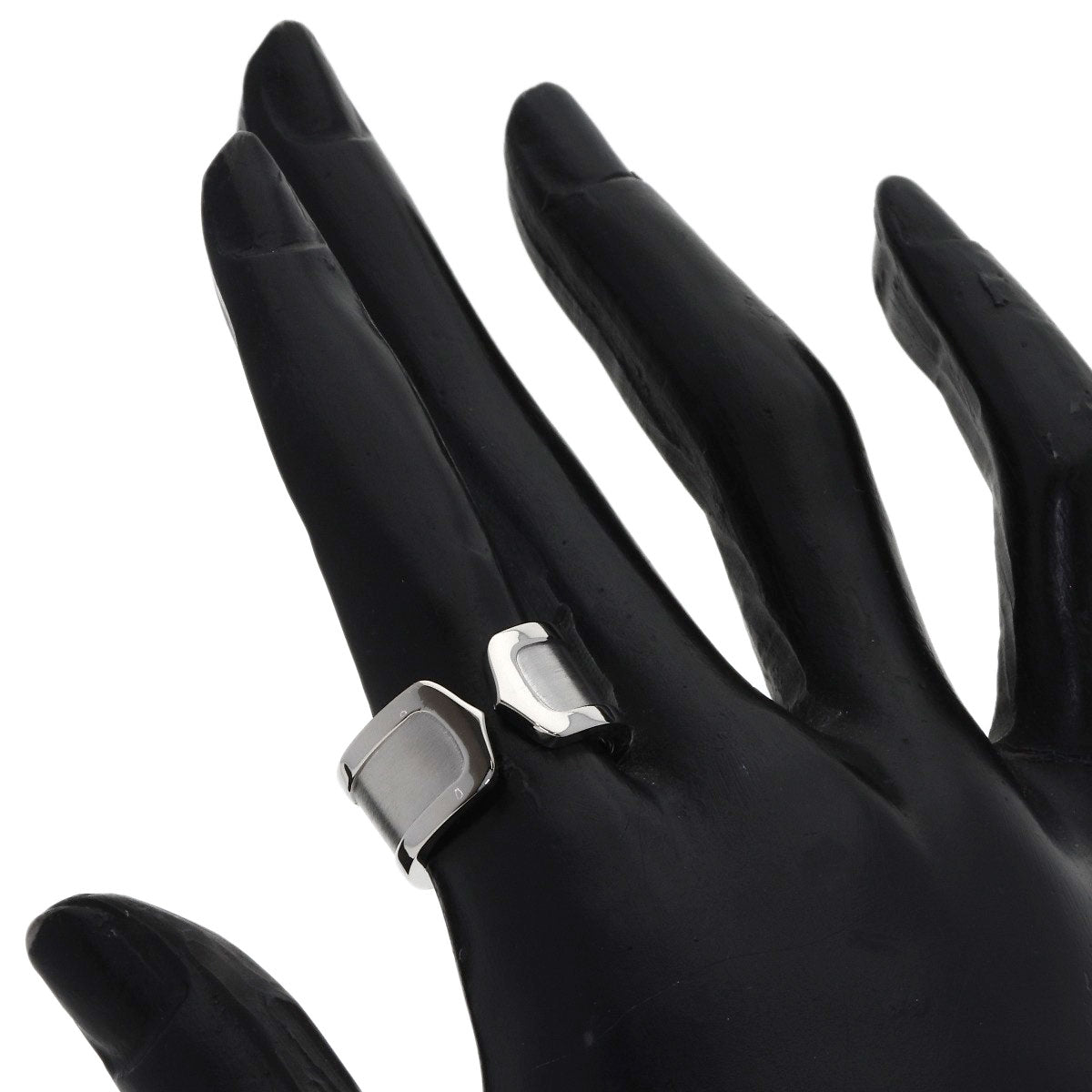 CARTIER C2 ring LM # 53 Ring K18 White Gold Ladies [Used]