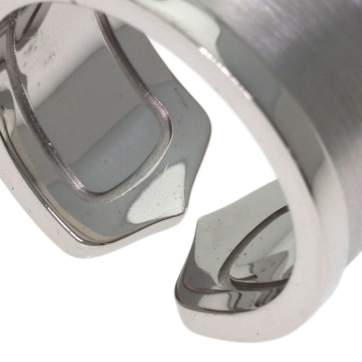 CARTIER C2 ring LM # 53 Ring K18 White Gold Ladies [Used]