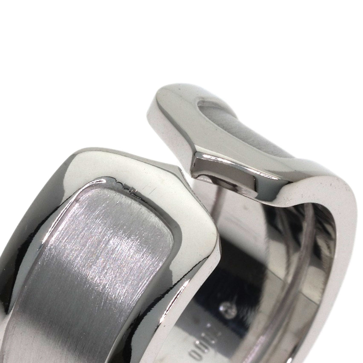 CARTIER C2 ring LM # 53 Ring K18 White Gold Ladies [Used]