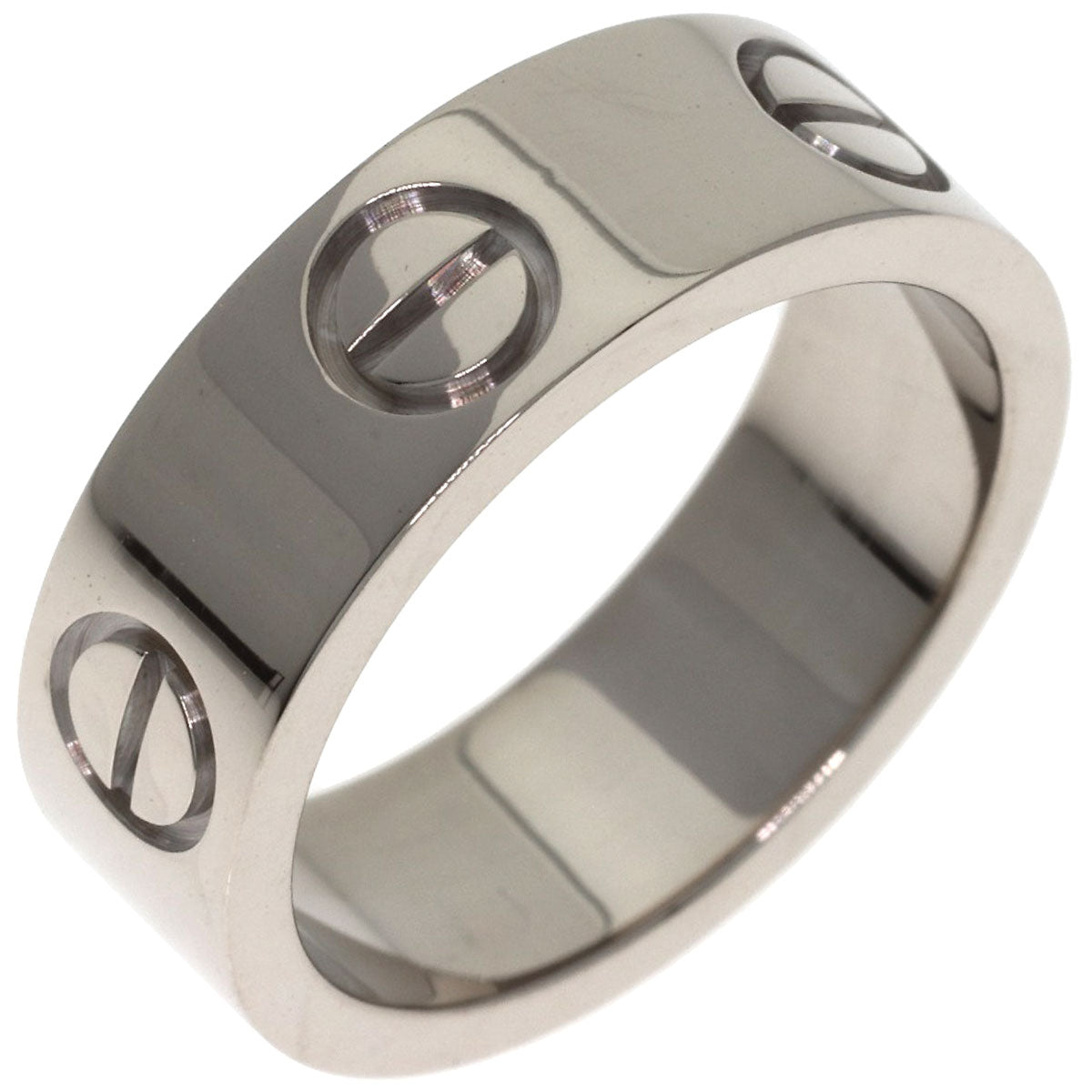 CARTIER love ring #47 Ring K18 White Gold Ladies [Used]