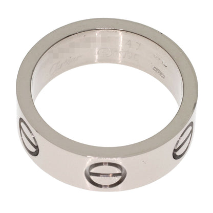 CARTIER love ring #47 Ring K18 White Gold Ladies [Used]