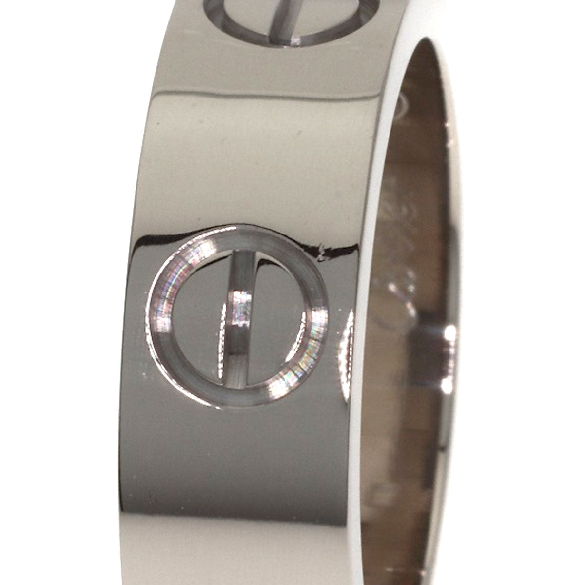 CARTIER love ring #47 Ring K18 White Gold Ladies [Used]