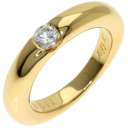 CARTIER Ellipse Diamond #53 Ring K18 Yellow Gold Ladies [Used]