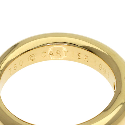CARTIER Ellipse Diamond #53 Ring K18 Yellow Gold Ladies [Used]