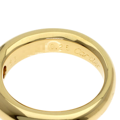 CARTIER Ellipse Diamond #53 Ring K18 Yellow Gold Ladies [Used]