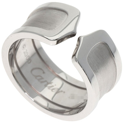 CARTIER C2 LM #55 Ring K18 White Gold Ladies [Used]