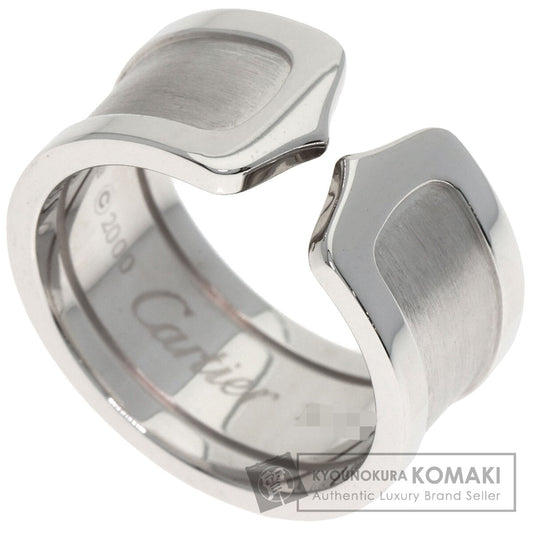 CARTIER C2 LM #55 Ring K18 White Gold Ladies [Used]