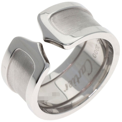 CARTIER C2 LM #55 Ring K18 White Gold Ladies [Used]