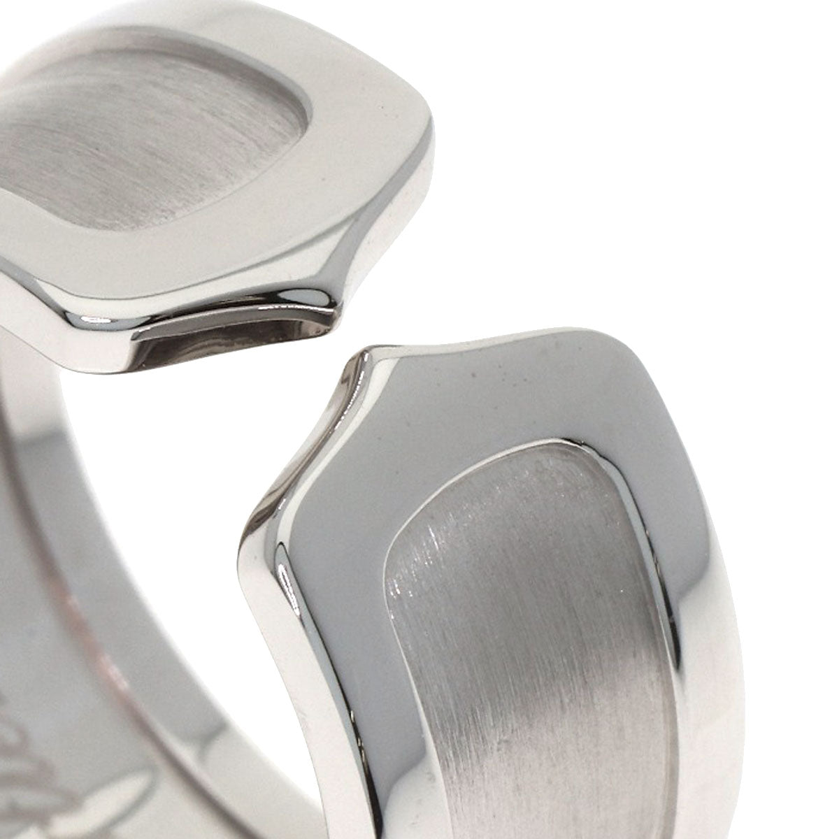 CARTIER C2 LM #55 Ring K18 White Gold Ladies [Used]
