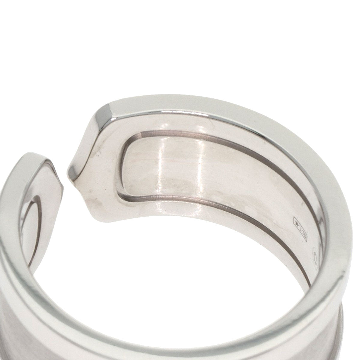 CARTIER C2 LM #55 Ring K18 White Gold Ladies [Used]