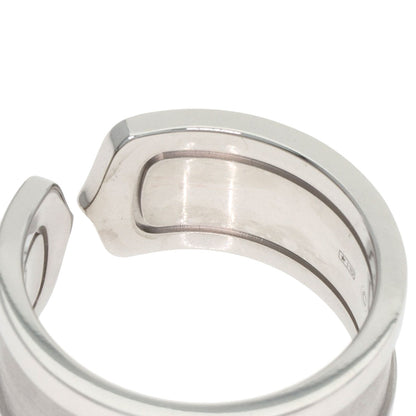 CARTIER C2 LM #55 Ring K18 White Gold Ladies [Used]