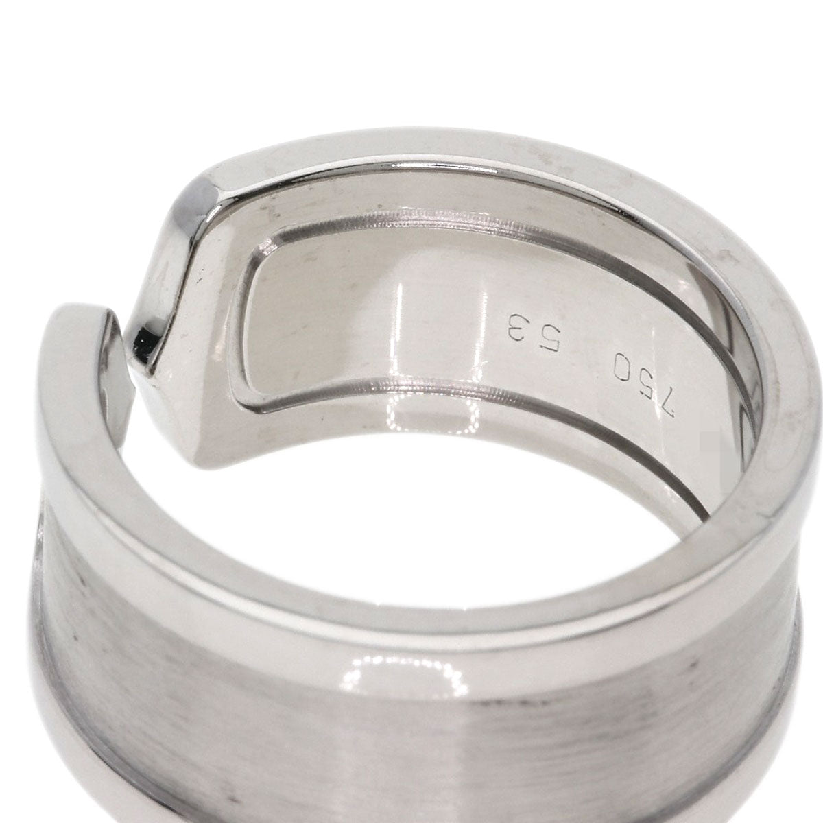 CARTIER C2 ring # 53 Ring K18 White Gold Ladies [Used]