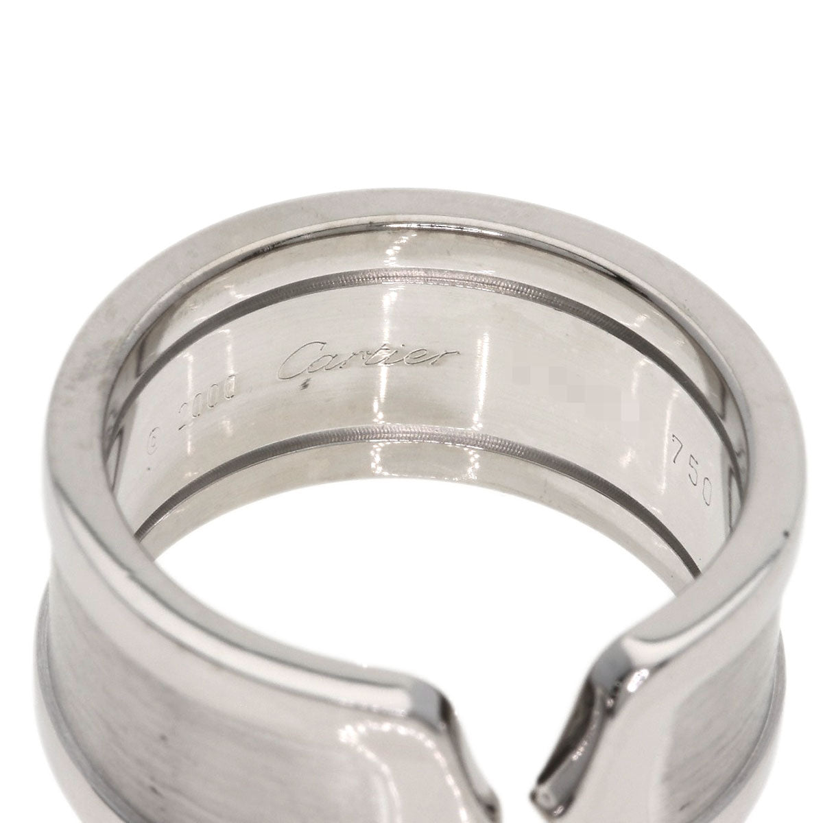 CARTIER C2 ring # 53 Ring K18 White Gold Ladies [Used]