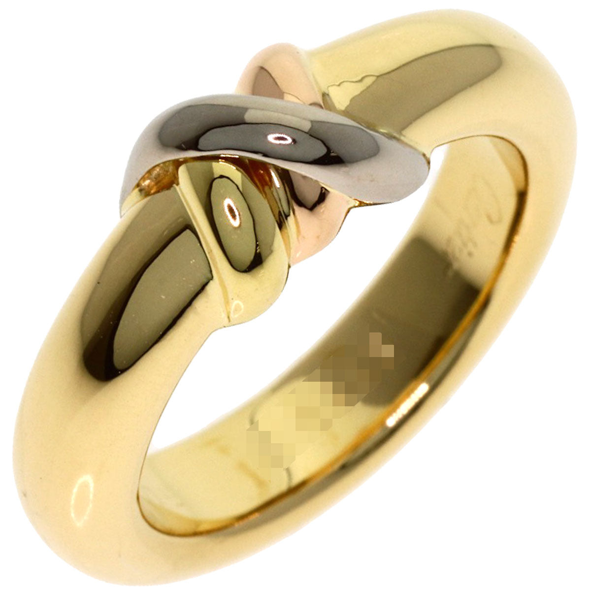CARTIER Trinity Thread #50 Ring K18 Yellow Gold 18K Pink GoldLadies [Used]