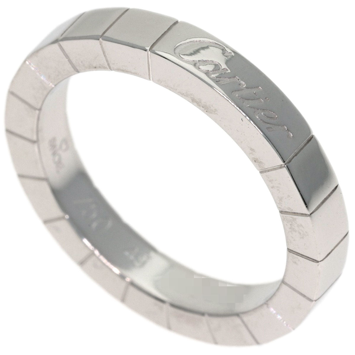 CARTIER Laniere # 49 Ring K18 White Gold Ladies [Used]