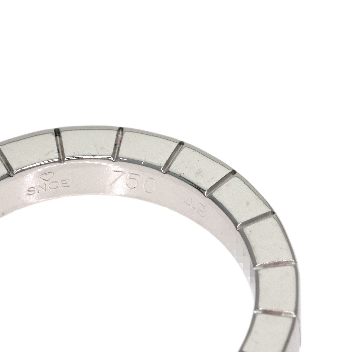 CARTIER Laniere # 49 Ring K18 White Gold Ladies [Used]