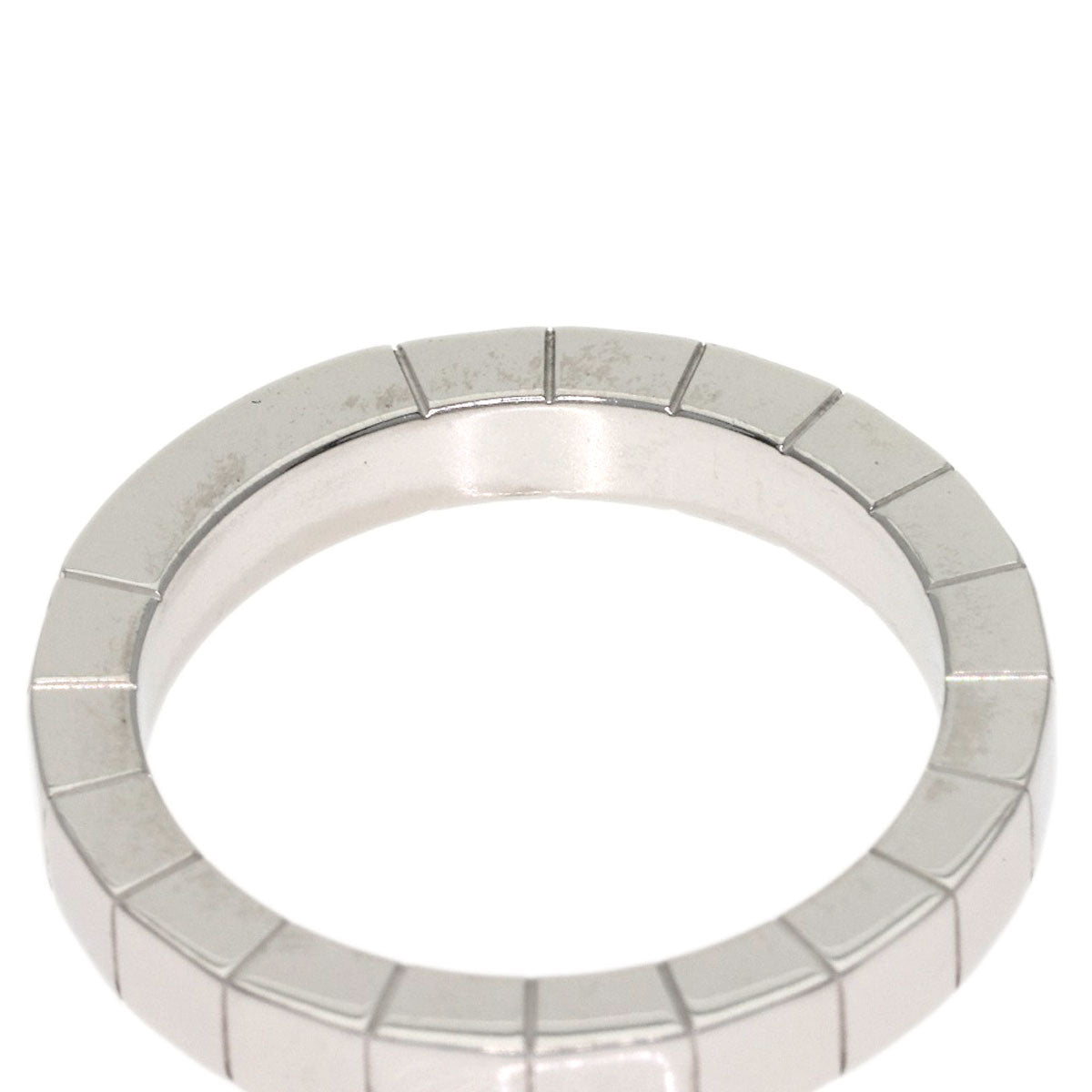 CARTIER Laniere # 49 Ring K18 White Gold Ladies [Used]
