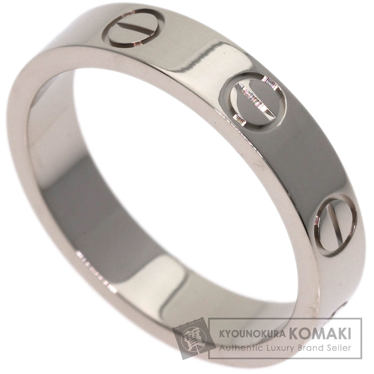 CARTIER love ring #48 Ring K18 White Gold Ladies [Used]