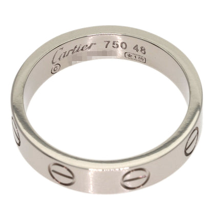 CARTIER love ring #48 Ring K18 White Gold Ladies [Used]