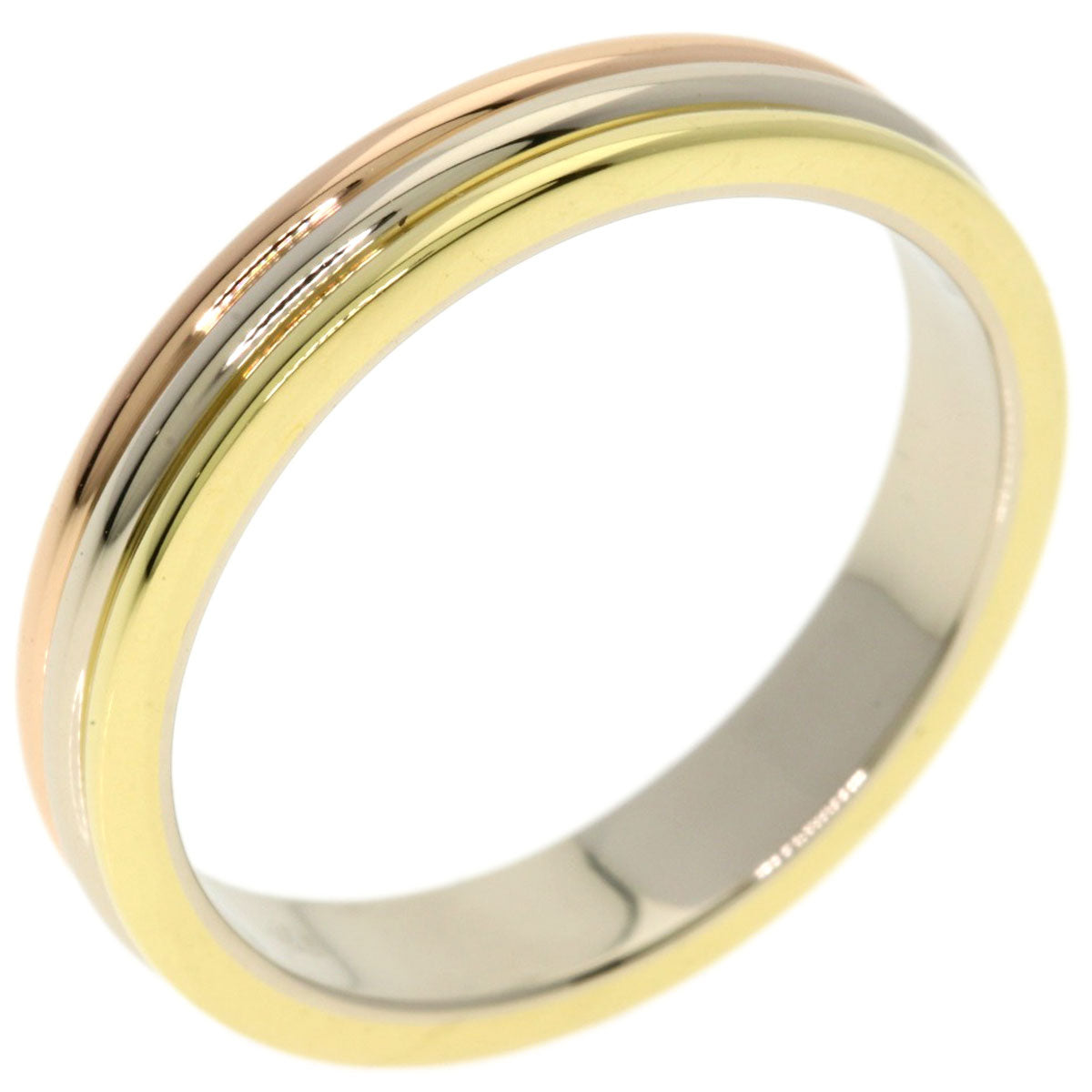 CARTIER 3 colors #57 Ring K18 Yellow Gold 18K Pink GoldLadies [Used]