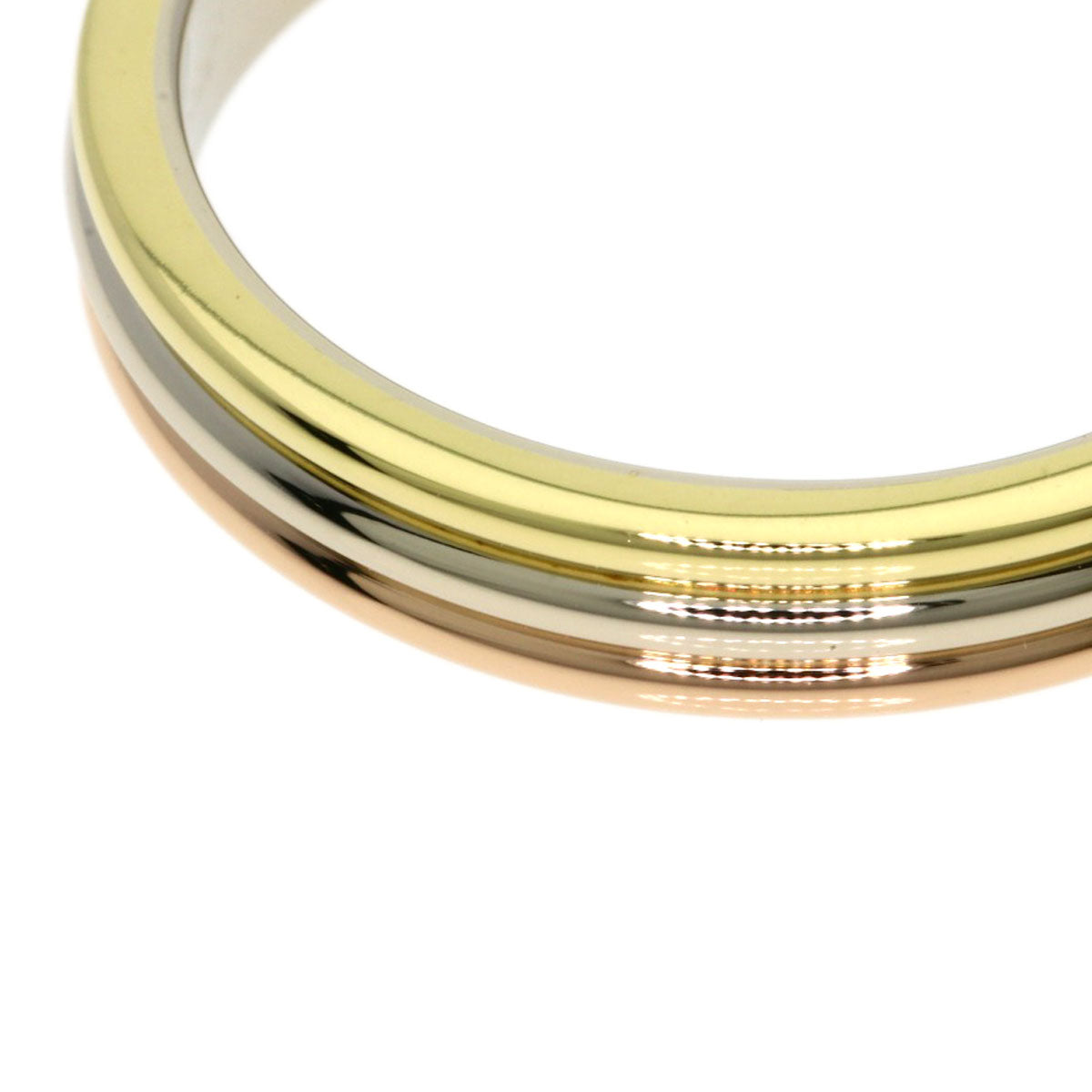 CARTIER 3 colors #57 Ring K18 Yellow Gold 18K Pink GoldLadies [Used]