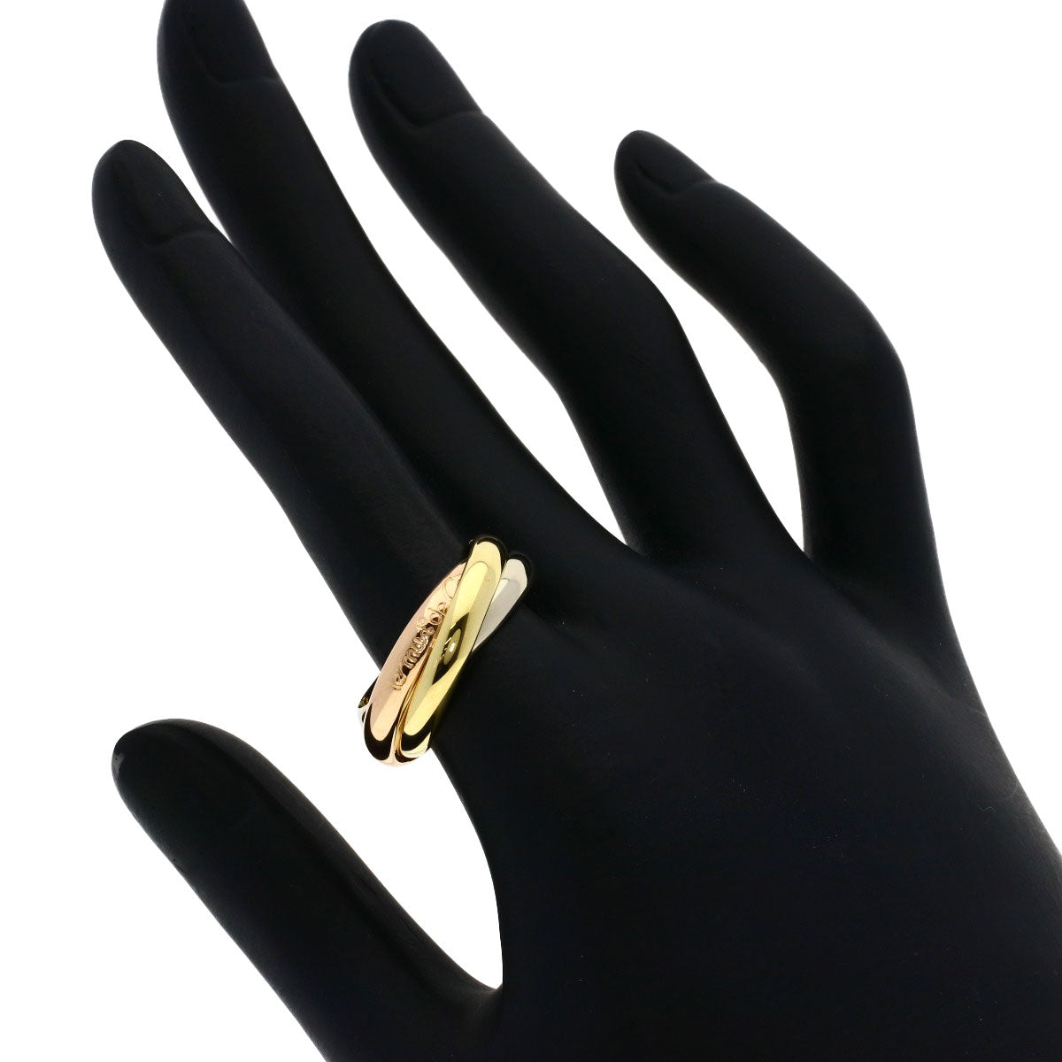 CARTIER Trinity #57 Ring K18 Yellow Gold 18K Pink GoldLadies [Used]