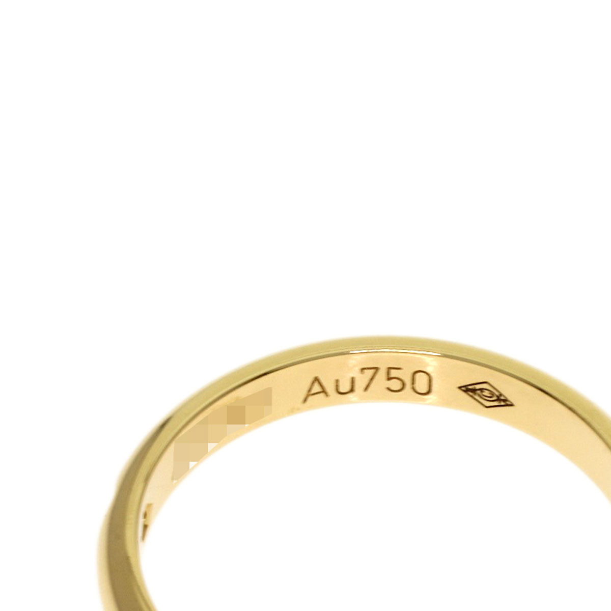 CARTIER Wedding 1P Diamond #47 Ring K18 Yellow Gold Ladies [Used]