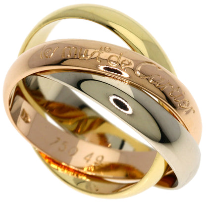 CARTIER Trinity #49 Ring K18 Yellow Gold 18K Pink GoldLadies [Used]