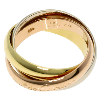 CARTIER Trinity #49 Ring K18 Yellow Gold 18K Pink GoldLadies [Used]