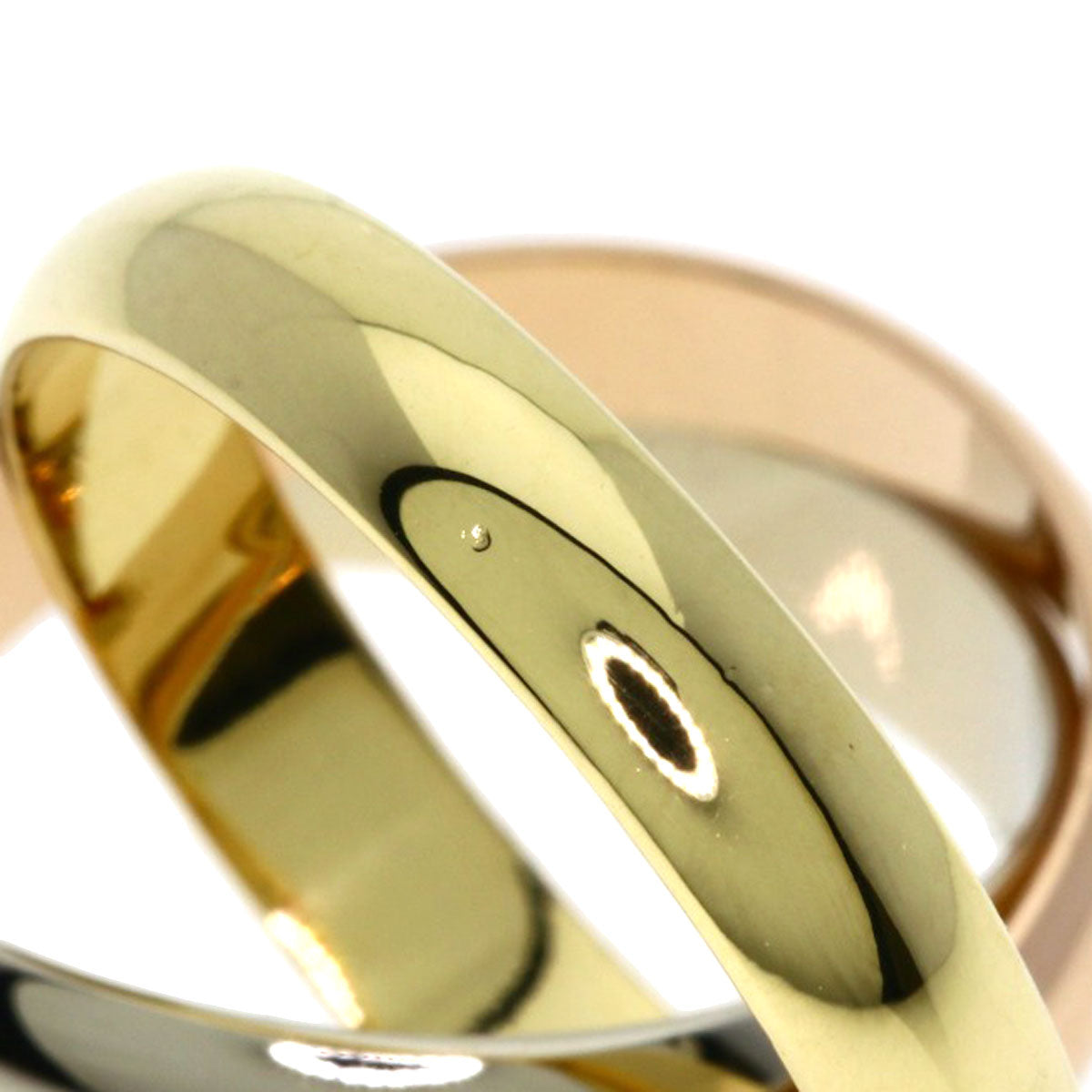 CARTIER Trinity #49 Ring K18 Yellow Gold 18K Pink GoldLadies [Used]