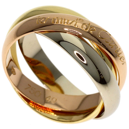 CARTIER Trinity #49 Ring K18 Yellow Gold K18 White GoldLadies [Used]