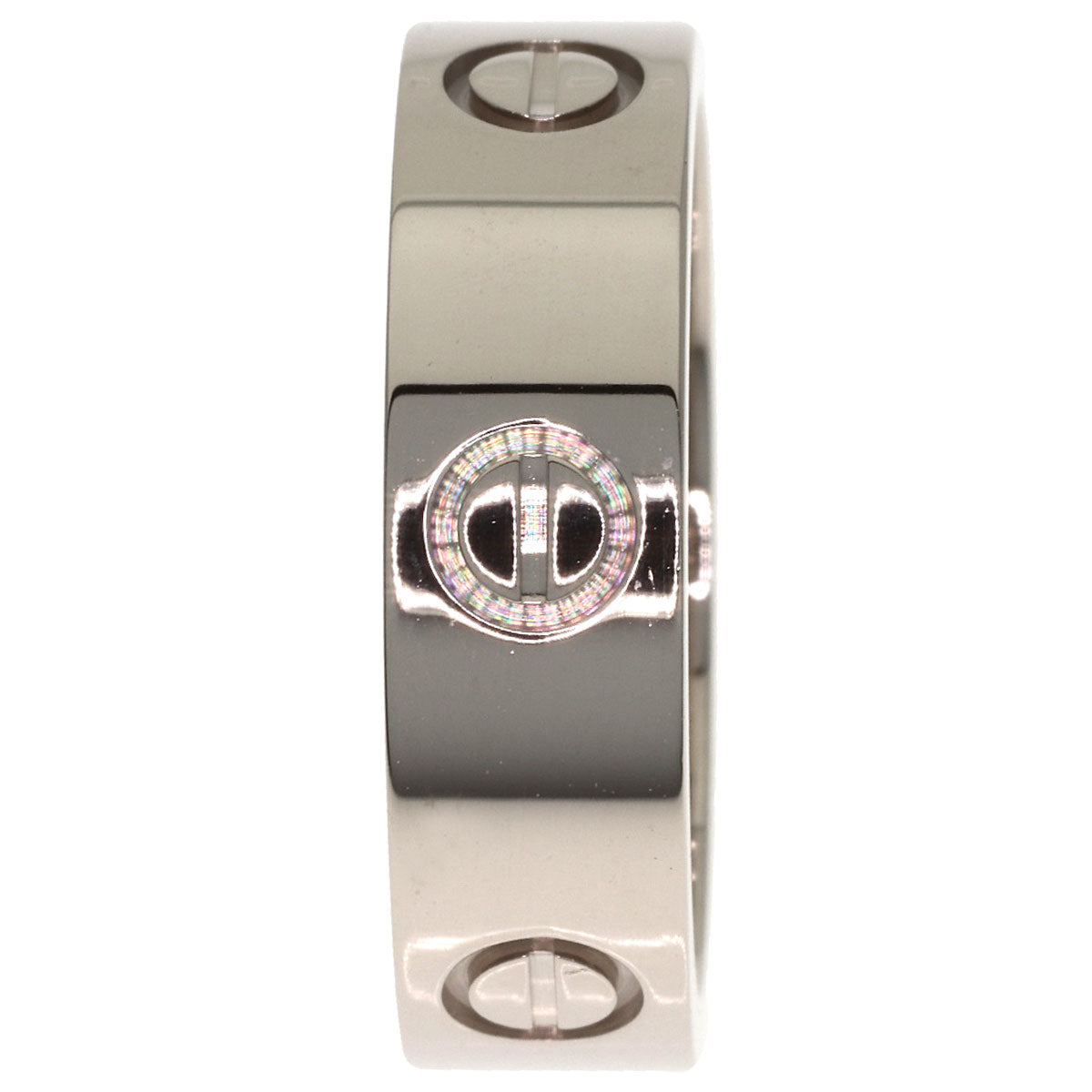 CARTIER love ring #57 Ring K18 White Gold Ladies [Used]