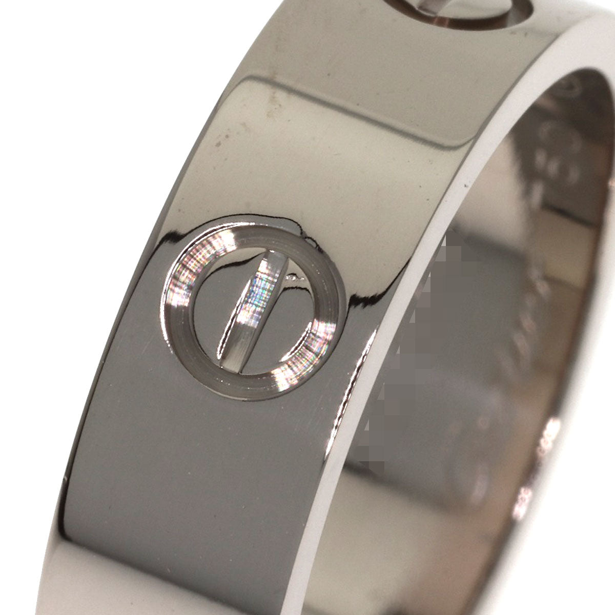 CARTIER love ring #57 Ring K18 White Gold Ladies [Used]