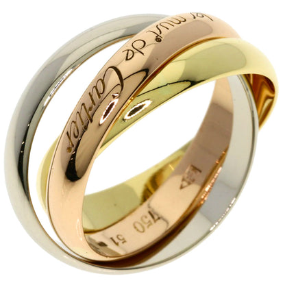 CARTIER Trinity #51 Ring K18 Pink Gold 18K Yellow GoldLadies [Used]