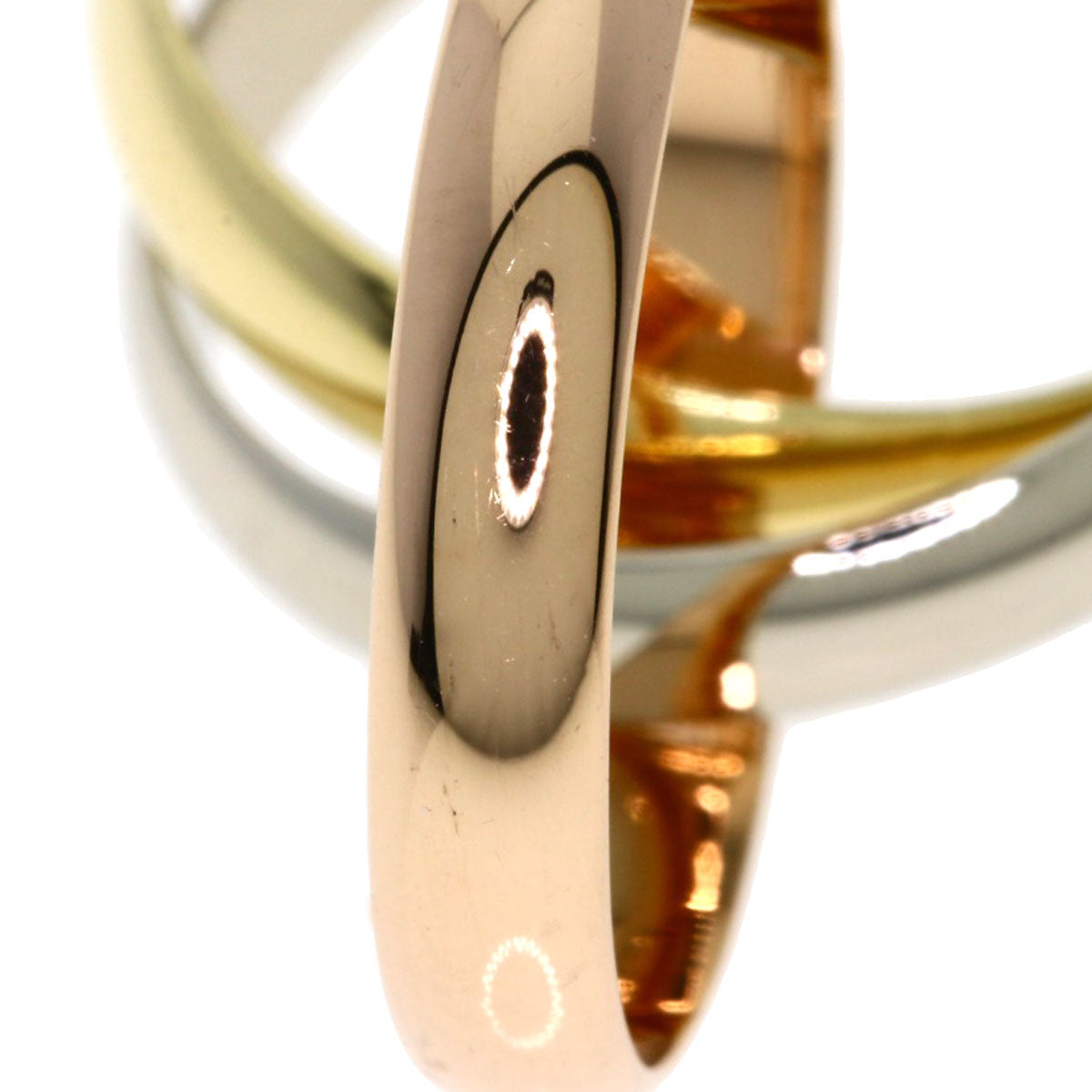 CARTIER Trinity #51 Ring K18 Pink Gold 18K Yellow GoldLadies [Used]