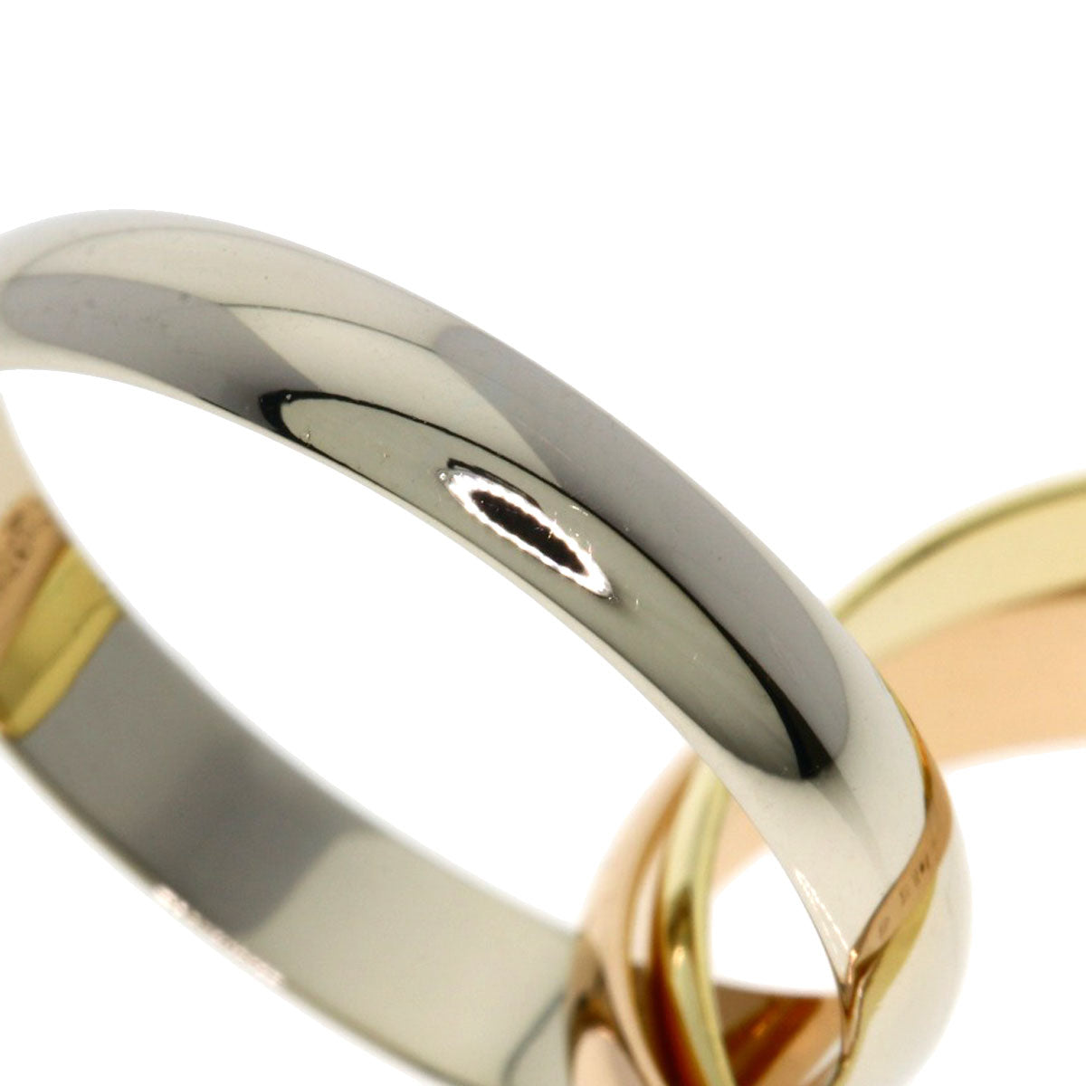 CARTIER Trinity #51 Ring K18 Pink Gold 18K Yellow GoldLadies [Used]