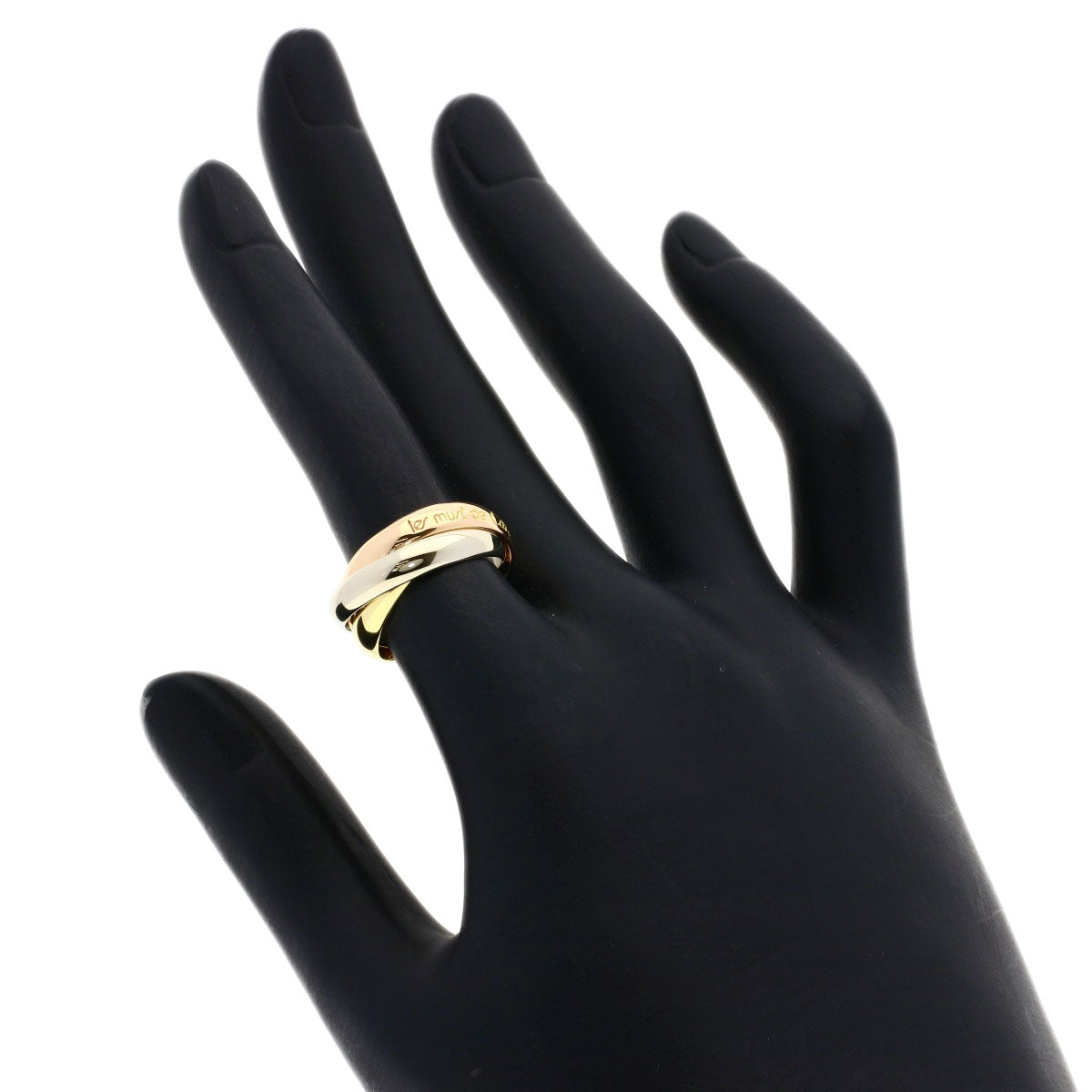 CARTIER 3 colors #49 Ring K18 Yellow Gold 18K Pink GoldLadies [Used]