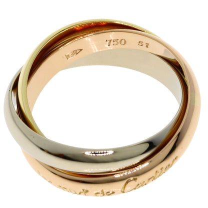 CARTIER Trinity #51 Ring K18 Pink Gold 18K Yellow GoldLadies [Used]